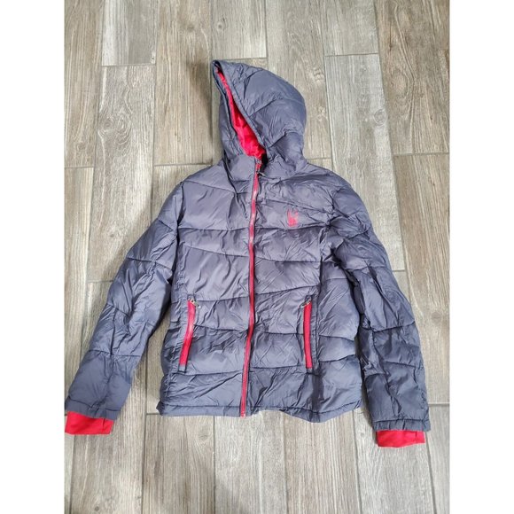 Spyder Other - Spyder Boy's Gray/Red Puffer Jacket Size Large